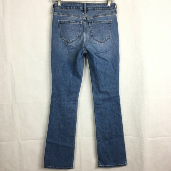 Old Navy Jeans Womens Sz 0 Light Wash Mid Rise Kicker Boot Cut Pocket Stretch - Picture 4 of 11